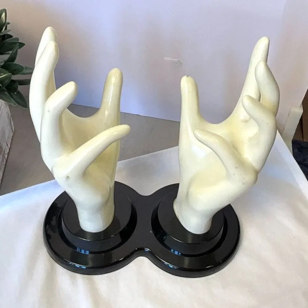 Double Mannequin Hand Display Vintage 1990's E&B Giftware great display piece